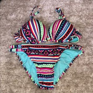 Brand new tribal pattern bikini set